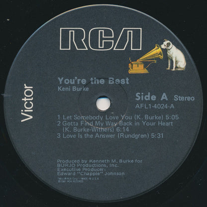 Keni Burke : You're The Best (LP, Album)