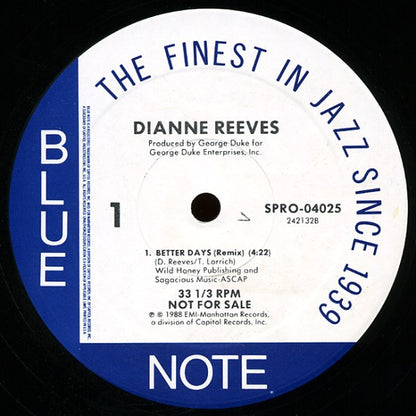 Dianne Reeves : Better Days (Remix) (12", Single, Promo)