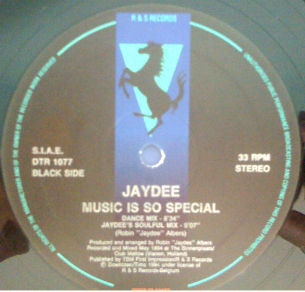 Jaydee : Music Is So Special (12")