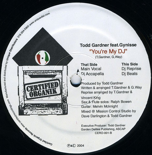 Todd Gardner : You're My DJ (12")