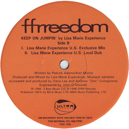 Lisa Marie Experience : Keep On Jumpin' (12")