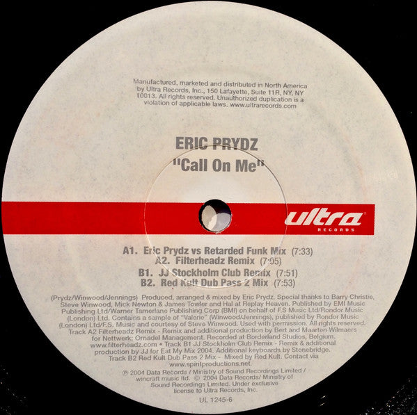 Eric Prydz : Call On Me (12")
