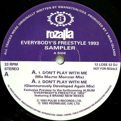 Rozalla : Everybody's Freestyle 1993 - Sampler (12", Promo)
