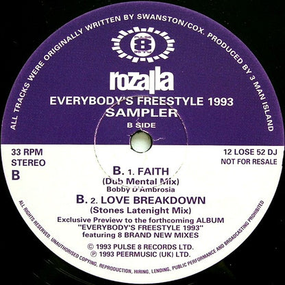 Rozalla : Everybody's Freestyle 1993 - Sampler (12", Promo)