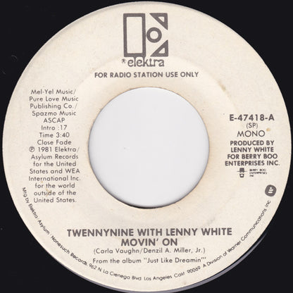Twennynine With Lenny White : Movin' On (7", Mono, Promo)