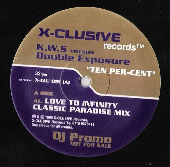 K.W.S. Versus Double Exposure : Ten Per-Cent (2x12", Promo)