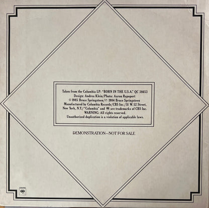 Bruce Springsteen : Glory Days (12", Promo)