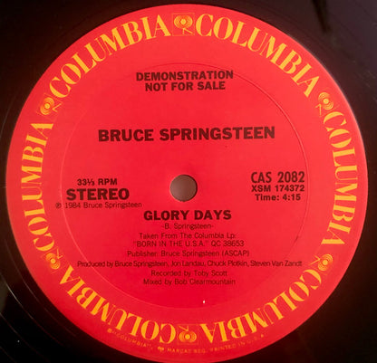 Bruce Springsteen : Glory Days (12", Promo)