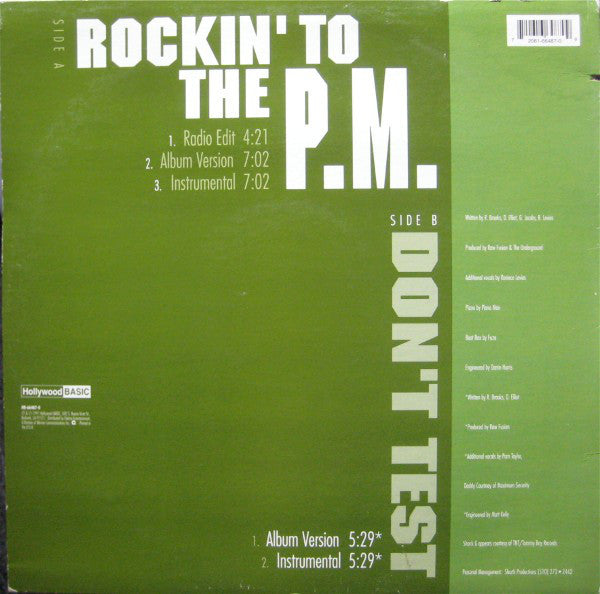 Raw Fusion : Rockin' To The P.M. (12", Single)
