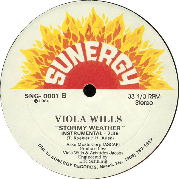 Viola Wills : Stormy Weather (12")