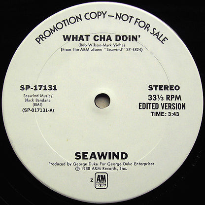 Seawind : What Cha Doin' (12", Single, Promo)