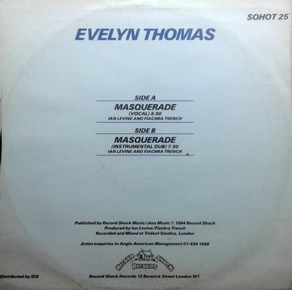 Evelyn Thomas : Masquerade (12")