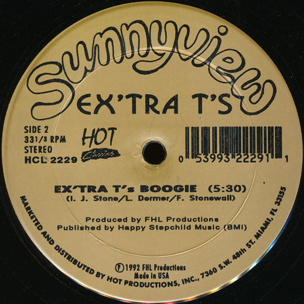 Newcleus / Ex'tra T's* : Jam On It / Ex'tra T's  Boogie (12")