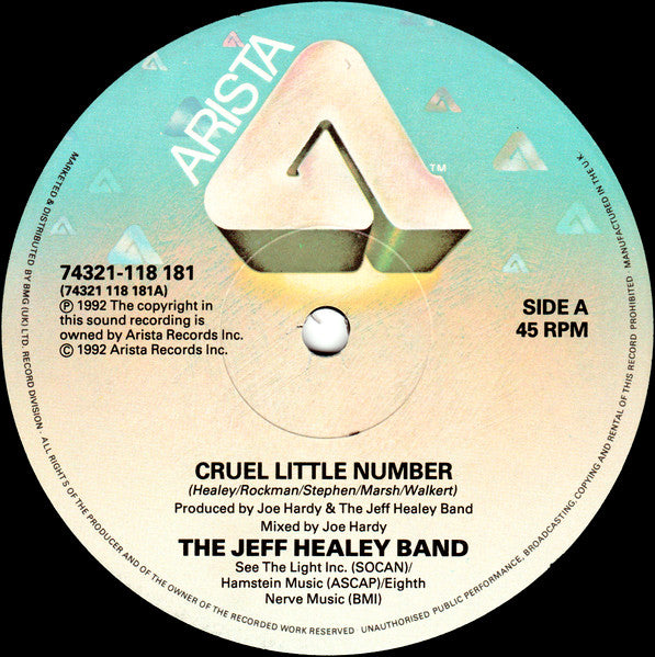 The Jeff Healey Band : Cruel Little Number (12", Maxi)