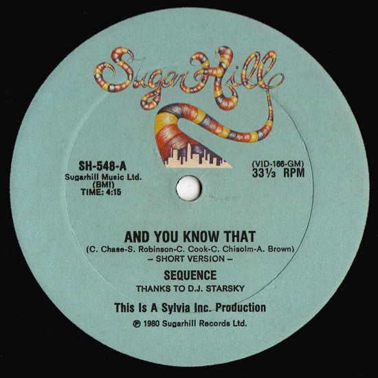 The Sequence : And You Know That (12", Single)