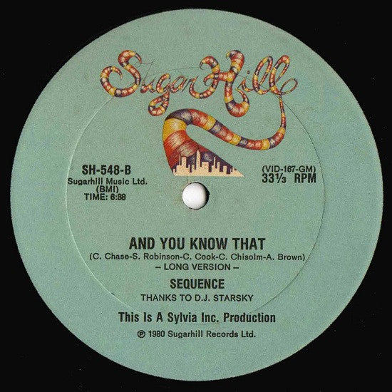 The Sequence : And You Know That (12", Single)