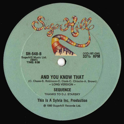 The Sequence : And You Know That (12", Single)