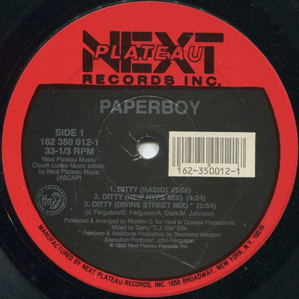Paperboy : Ditty (12")