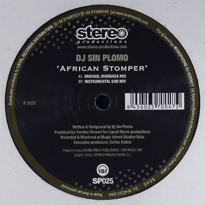 Sin Plomo : African Stomper (12")