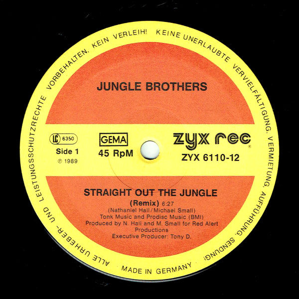 Jungle Brothers : Straight Out The Jungle (Remixed By DJ Soul Shock) + In Time (12")