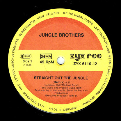 Jungle Brothers : Straight Out The Jungle (Remixed By DJ Soul Shock) + In Time (12")