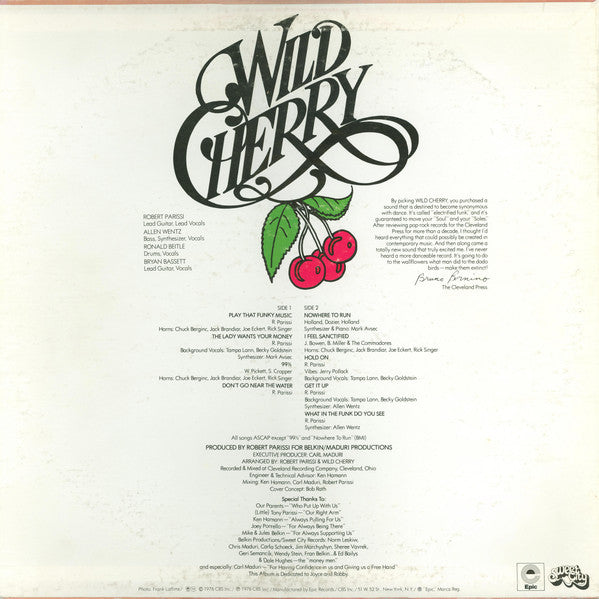 Wild Cherry : Wild Cherry (LP, Album, Ter)