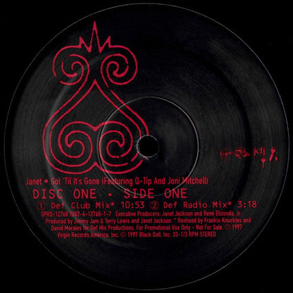 Janet* Featuring Q-Tip And Joni Mitchell : Got 'Til It's Gone (2x12", Promo, Gat)