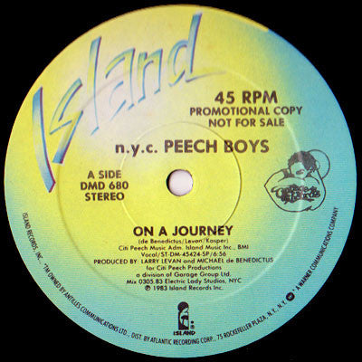 N.Y.C. Peech Boys* : On A Journey (12", Promo)