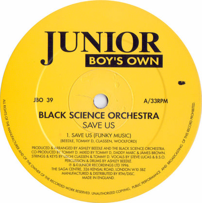 Black Science Orchestra : Save Us (12", Single)