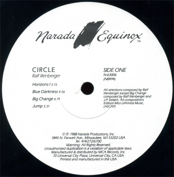 Ralf Illenberger : Circle (LP, Album)