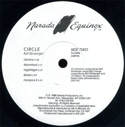 Ralf Illenberger : Circle (LP, Album)