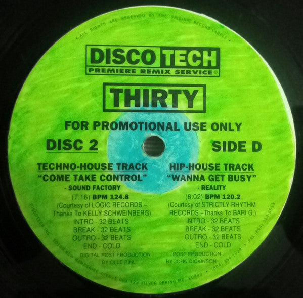 Various : DiscoTech Thirty (3x12", Comp, Promo)