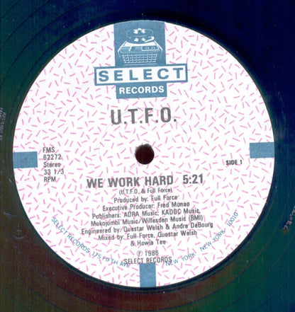 UTFO : We Work Hard / Kangol & Doc (12")