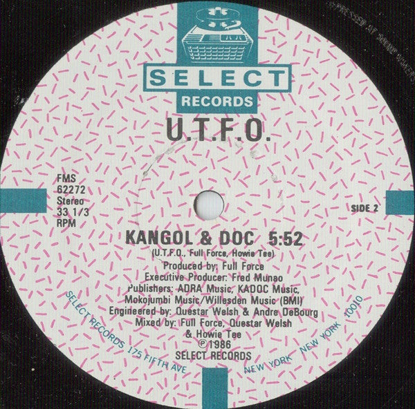 UTFO : We Work Hard / Kangol & Doc (12")