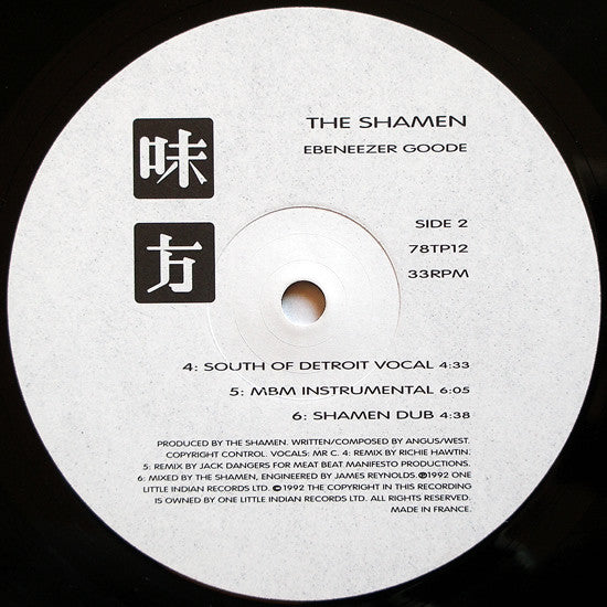 The Shamen : Ebeneezer Goode (12")