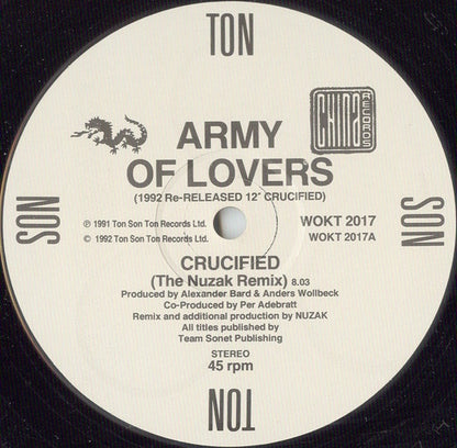 Army Of Lovers : Crucified (12", Single, RE)