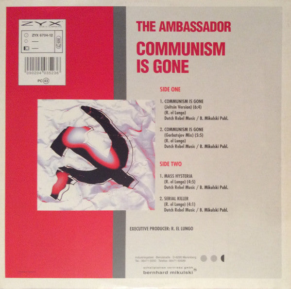 The Ambassador : Communism Is Gone (12", Maxi)