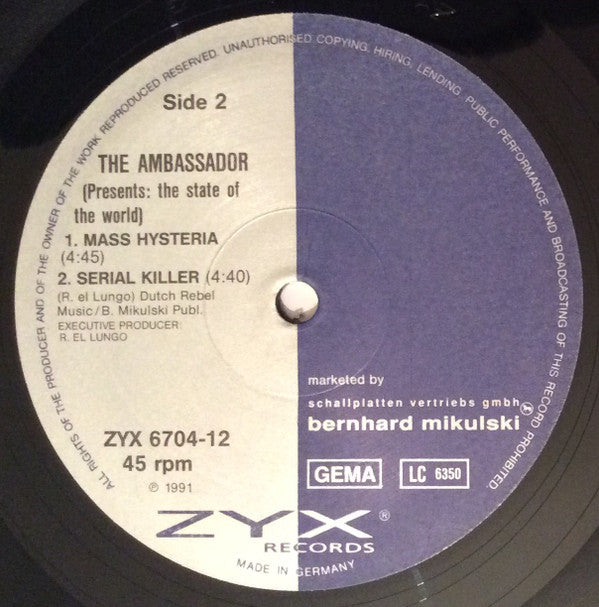 The Ambassador : Communism Is Gone (12", Maxi)