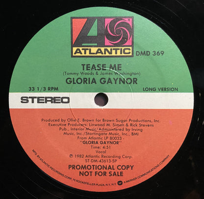 Gloria Gaynor : Tease Me (12", Single, Promo, SP-)
