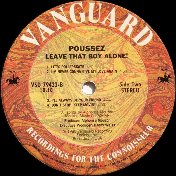 Poussez! : Leave That Boy Alone! (LP, Album, Pit)