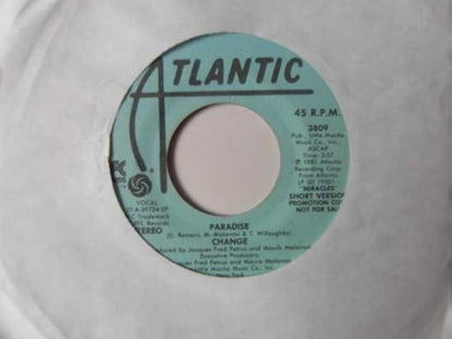 Change : Paradise (7", Single, Promo)