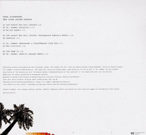 Hans Nieswandt : The True Sound Center (2xLP, Album)