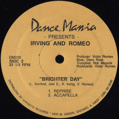 Kevin Irving And Victor Romeo : Brighter Day (12")