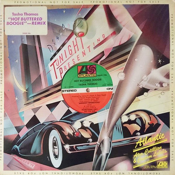 Tasha Thomas : Hot Buttered Boogie (12", Single, Promo)