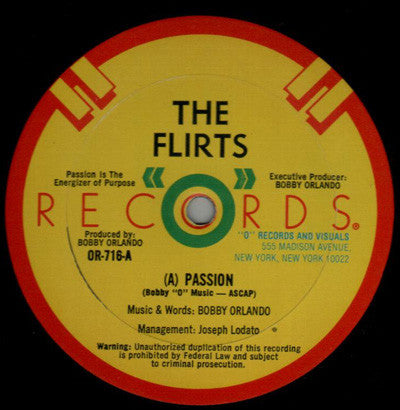 The Flirts : Passion (12")