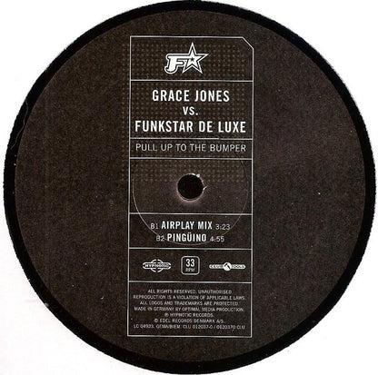 Grace Jones vs. Funkstar De Luxe : Pull Up To The Bumper (12")