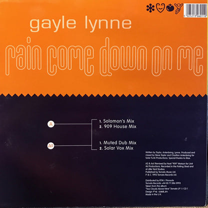 Gayle Lynne : Rain Come Down On Me (12")