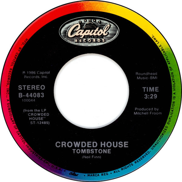 Crowded House : Now We're Getting Somewhere (7", Single, Spe)