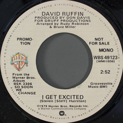David Ruffin : I Get Excited (7", Mono, Promo)