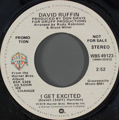 David Ruffin : I Get Excited (7", Mono, Promo)